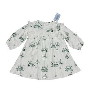 NWT Tickety-Boo 9/12M Winter Wagon Ruffle Top Dress